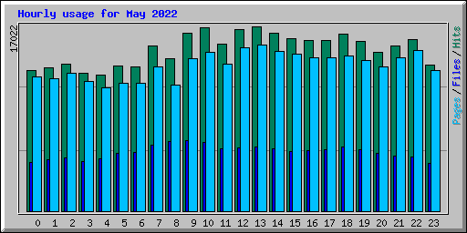 Hourly usage for May 2022