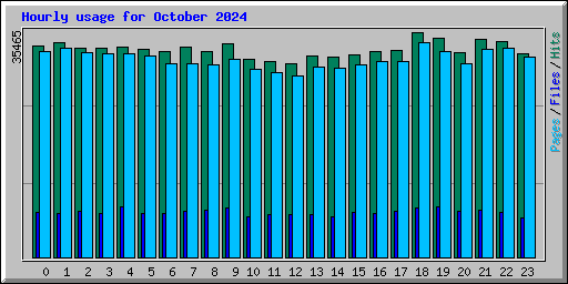 Hourly usage for October 2024