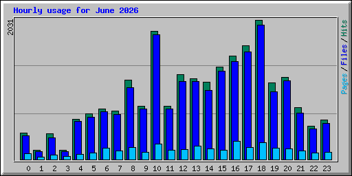 Hourly usage for June 2026