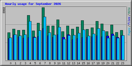 Hourly usage for September 2026